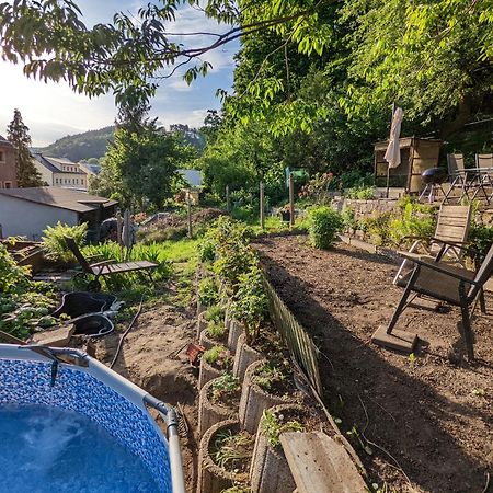 R1 - Urlaubsmagie - Bad Schandau Fusslaeufig, Garten Rathmannsdorf Esterno foto
