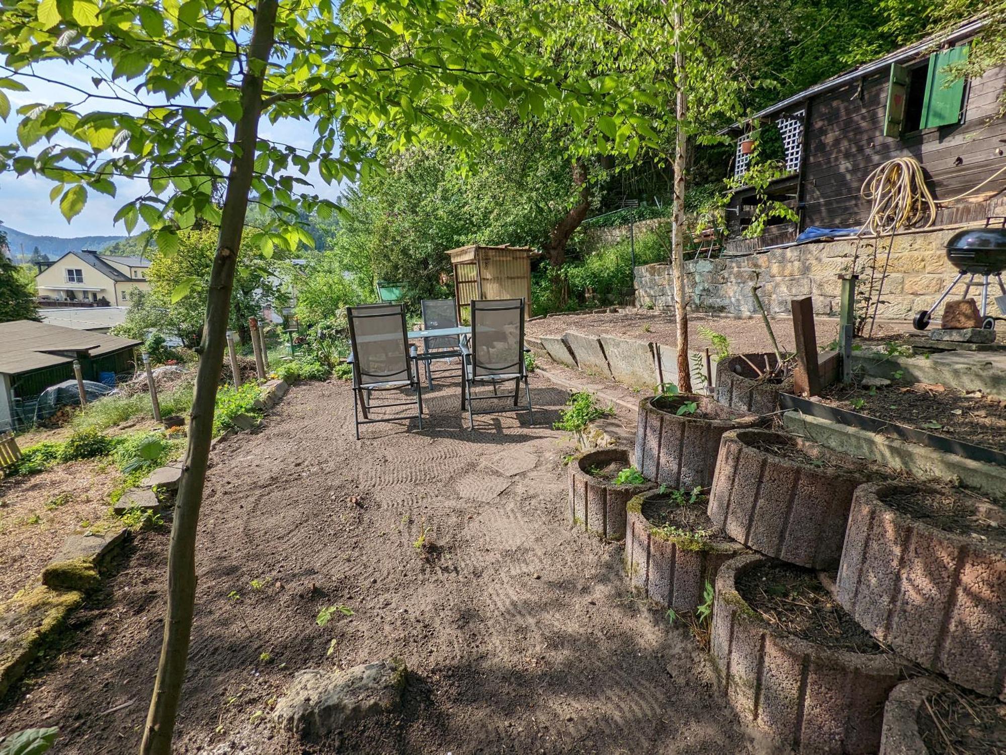 R1 - Urlaubsmagie - Bad Schandau Fusslaeufig, Garten Rathmannsdorf Esterno foto