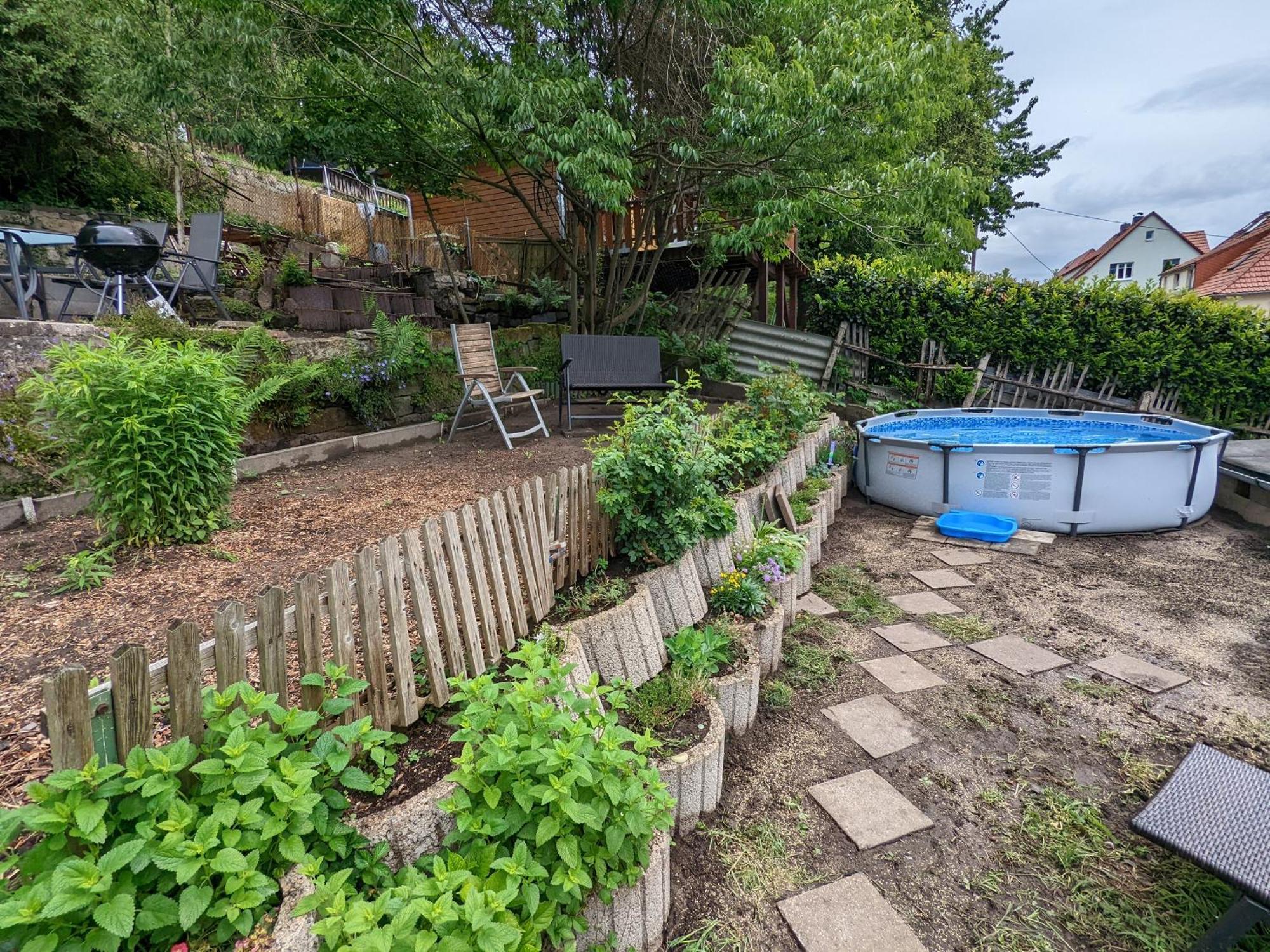 R1 - Urlaubsmagie - Bad Schandau Fusslaeufig, Garten Rathmannsdorf Esterno foto